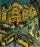 Ernst Ludwig Kirchner Nollendorfplatz oil painting artist